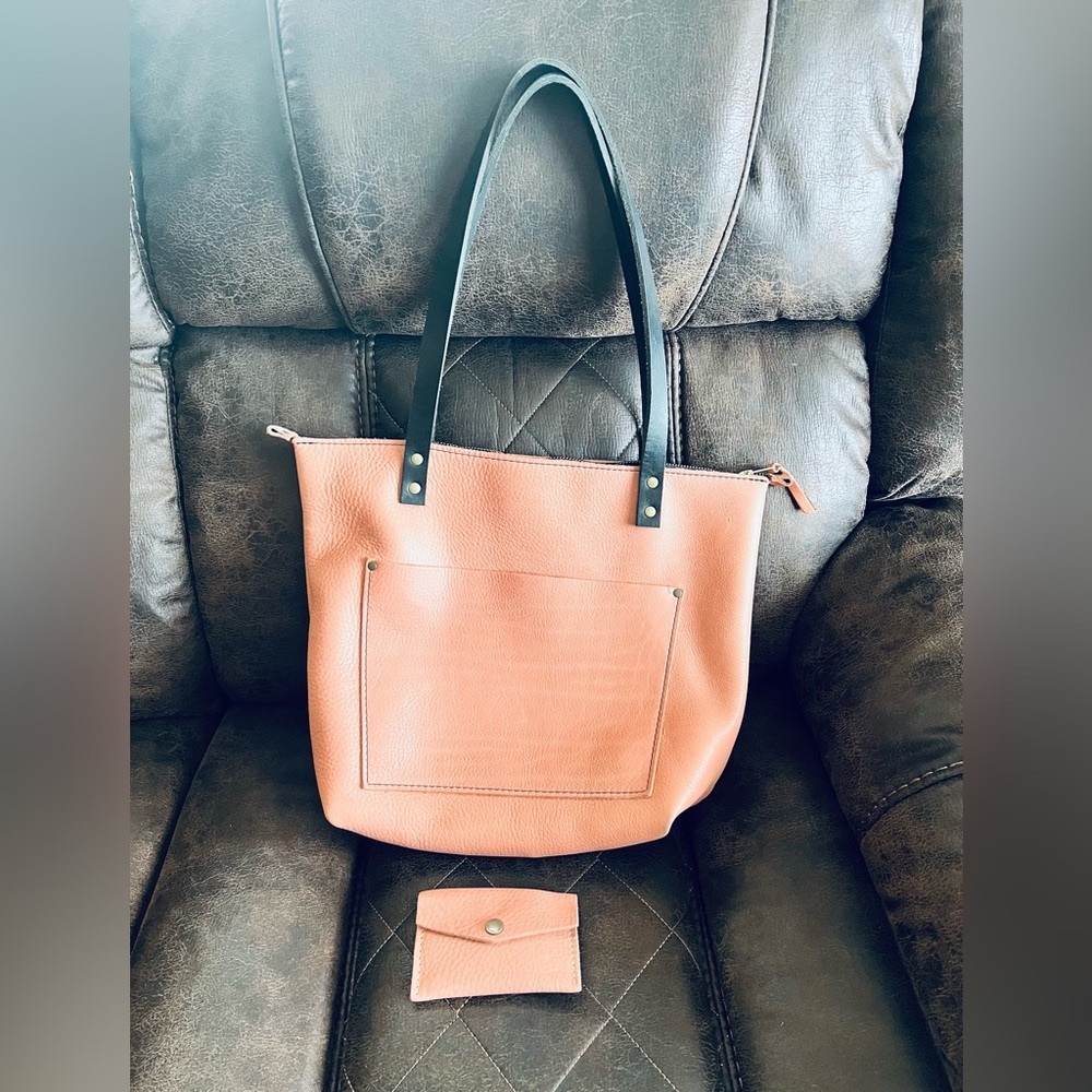 Portland Leather Tote and Wallet